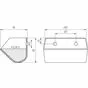 Ковш норийный полимерный DS-2511 чертеж