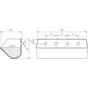 Ковш норийный полимерный DS-2919 чертеж