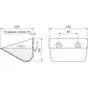Ковш норийный металлический цельнотянутый LBTS-1312 чертеж