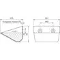 Ковш норийный металлический цельнотянутый LBTS-1612 чертеж