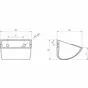 Ковш норийный полимерный МАСТУ 110 (КН.110.002) чертеж